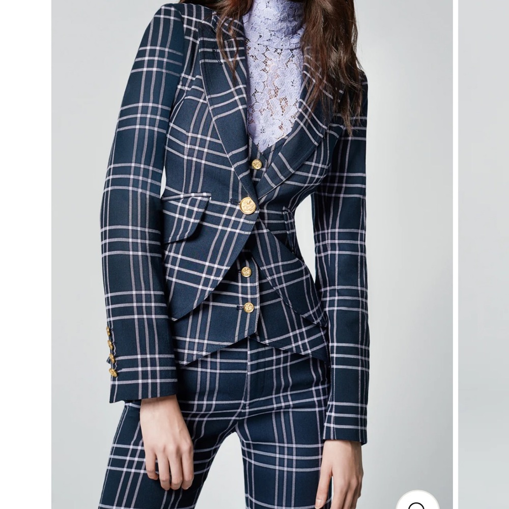 BNWT Navy Blue/Lilac Smythe Blazer (Size 8)